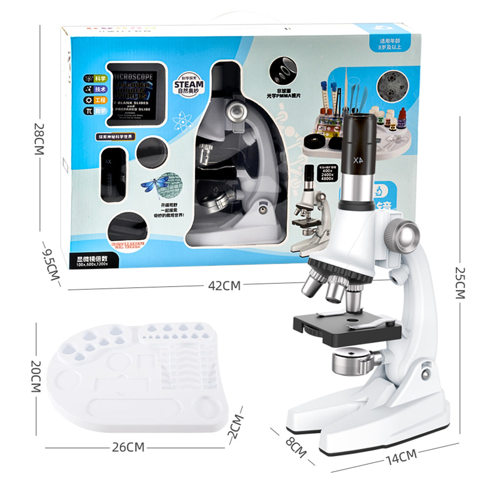 QB2229 100x / 600x / 1200x Magnification Microscope Children Science Educational Toy QB2229 100x / 600x / 1200x Magnification Microscope Children Science Educational Toy